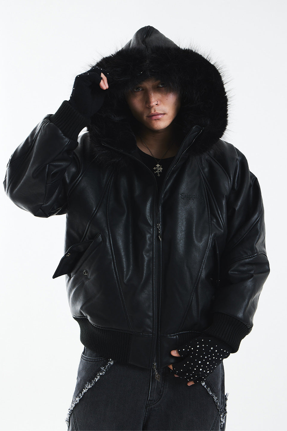 ジャケット・アウター supplier Faux Fur Hood Jacket Faux Fur Hooded Bomber Jacket｜SUPPLIER｜ジャケット