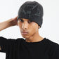 Pierced Beanie Black