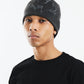 Pierced Beanie Black