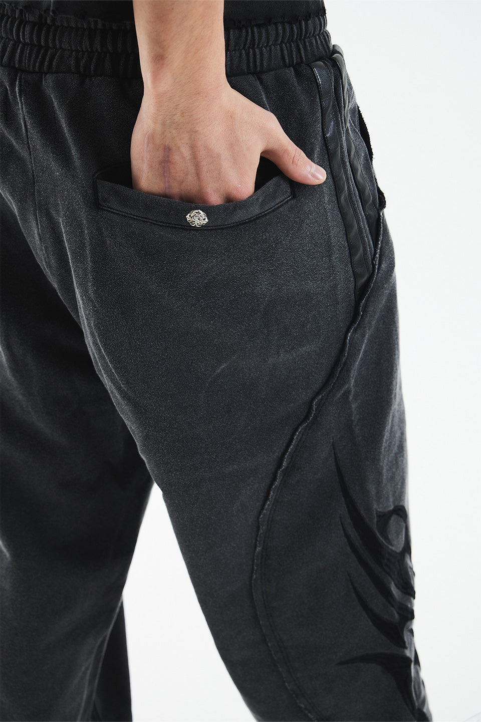 Tribal Side Stripe Track Pants