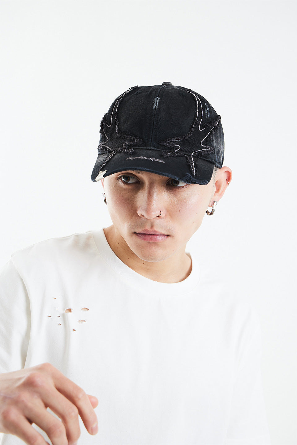 EYES Distressed Cap