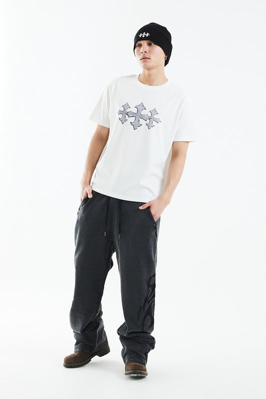 Chrome Triple Cross Tee