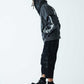 Fire Bones Layered Sleeve Zip Hoodie