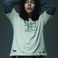 Dusty Iron Cross Layered Long Sleeve Tee