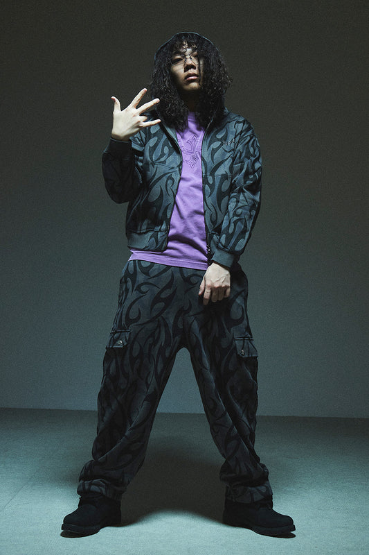 Tribal Camo Zip Hoodie