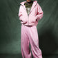 Spray Cross Rhinestone Zip Hoodie