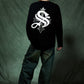 Cross Rhinestone Long Sleeve Tee