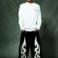 Cross Rhinestone Long Sleeve Tee