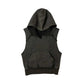 Washed Heavy Weight Vest Hoodie