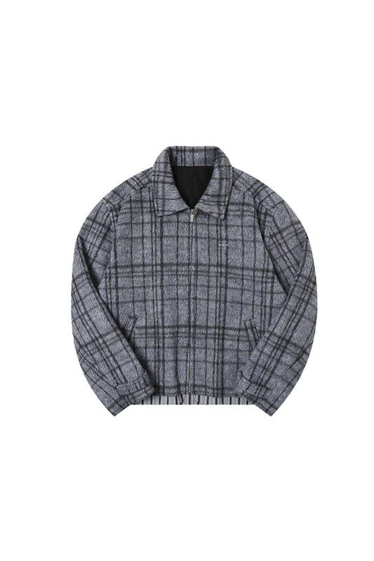 Plaid Brushed Cotton Lining Jacket