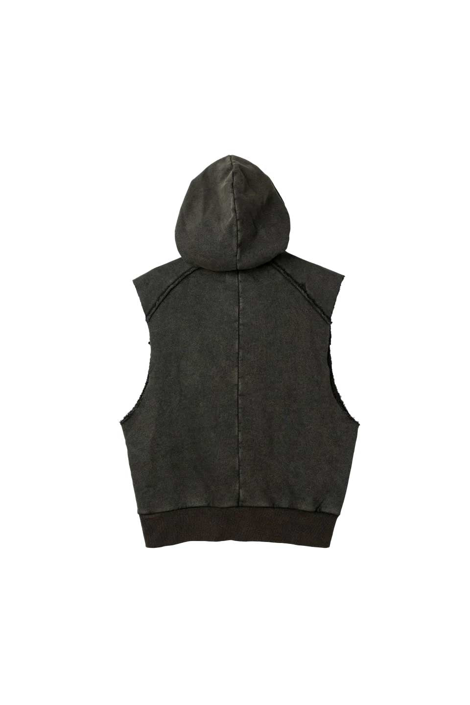 Washed Heavy Weight Vest Hoodie