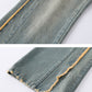 Denim Suit Wool Split Jeans