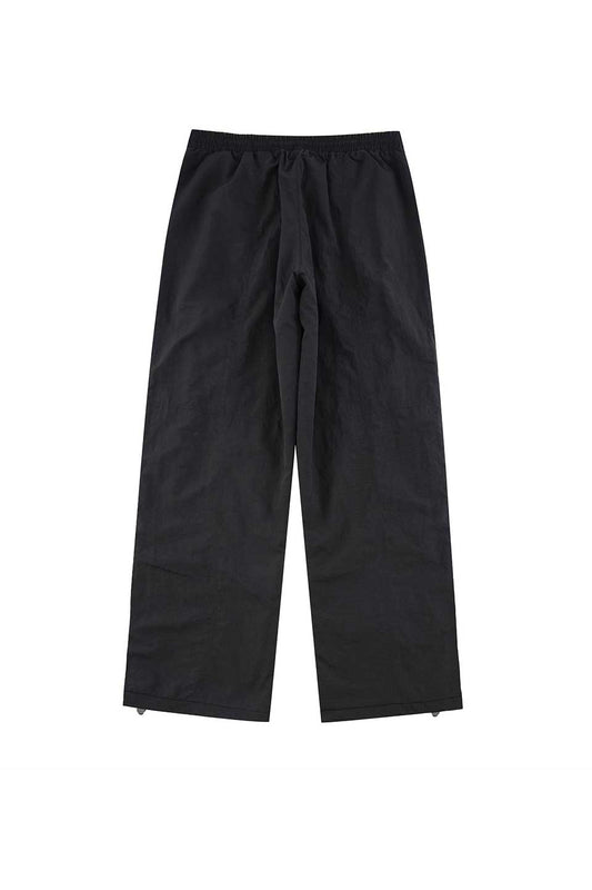 Black Tonal Zip Track Pants