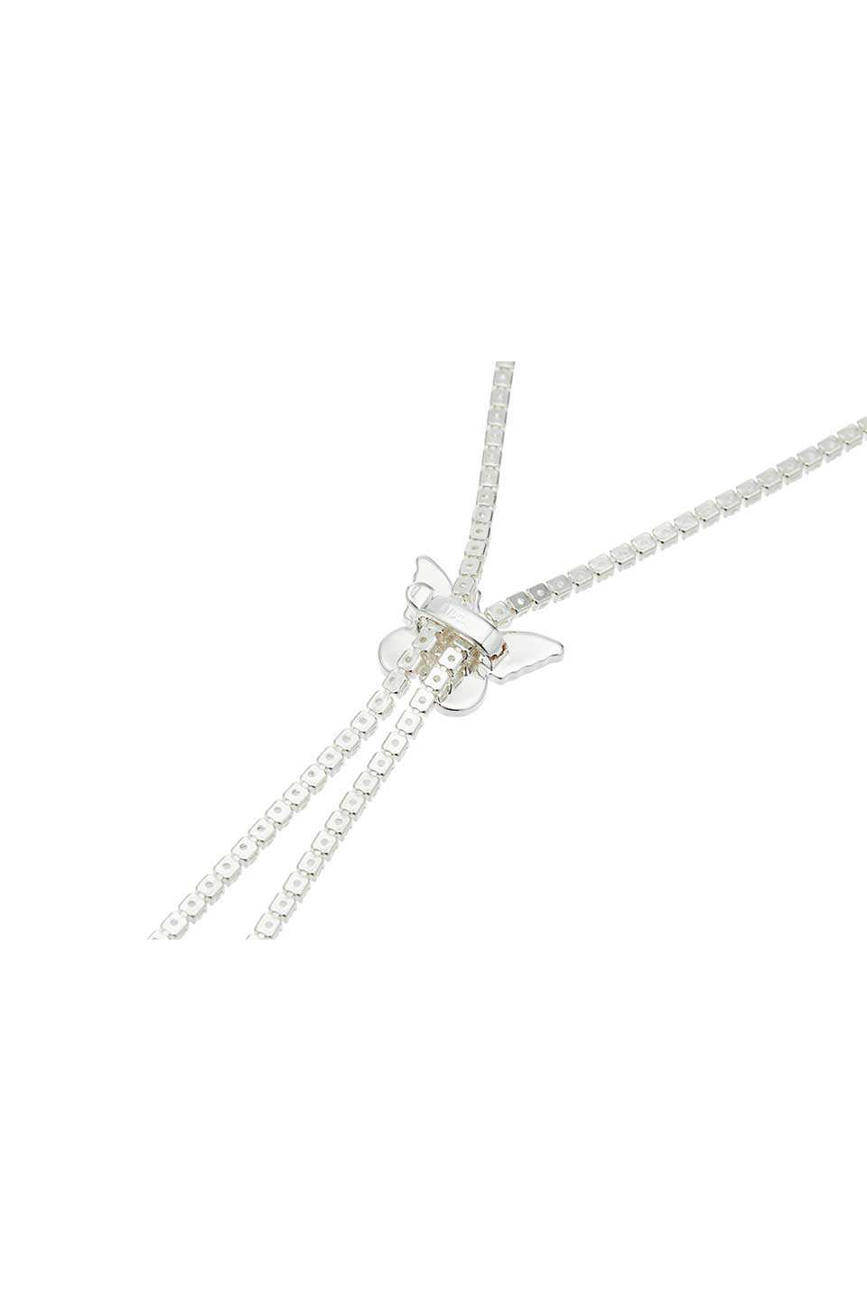 Crystal Lariat Silky Butterfly