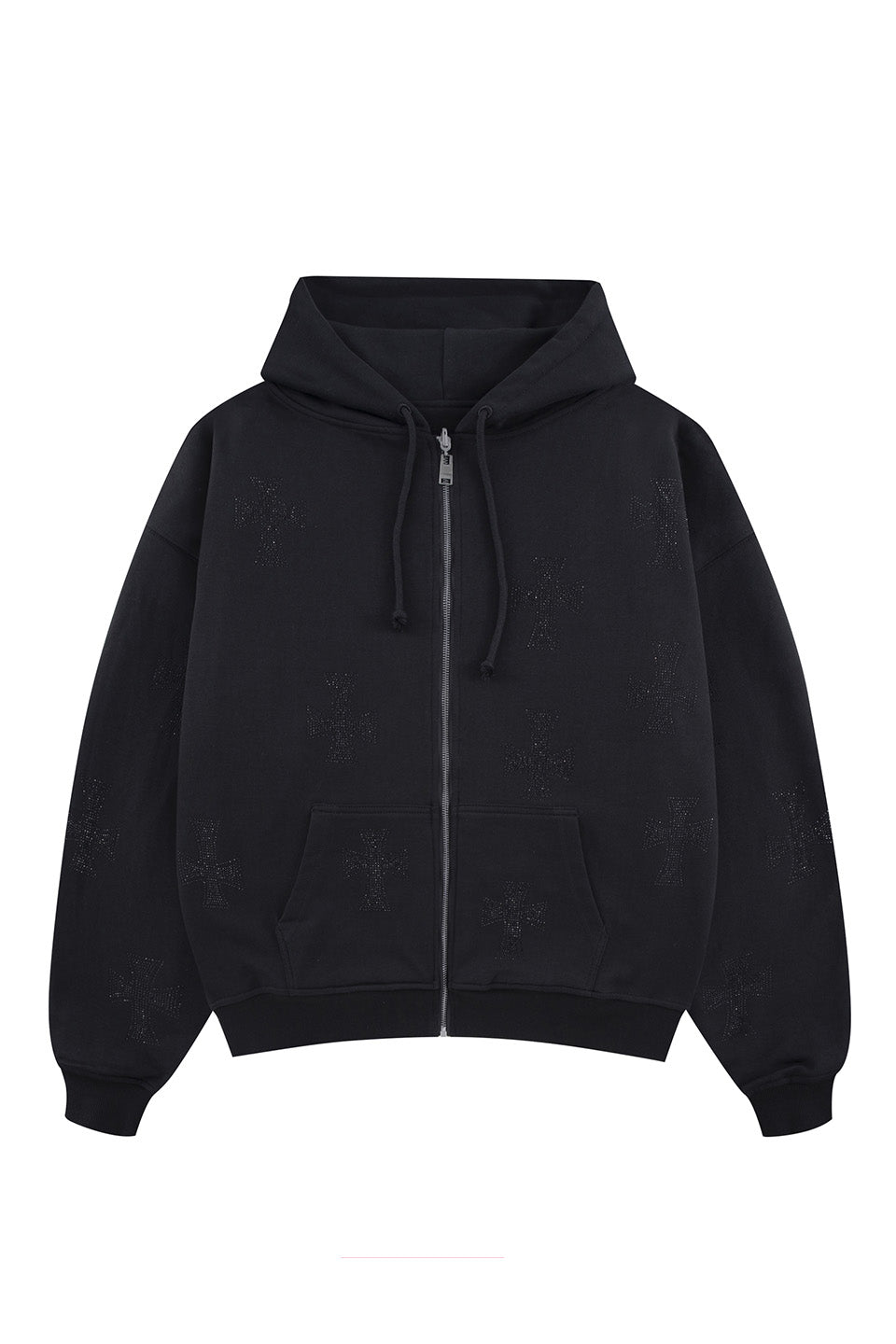 Blackxblack Cross Reversible Zip Hoodie