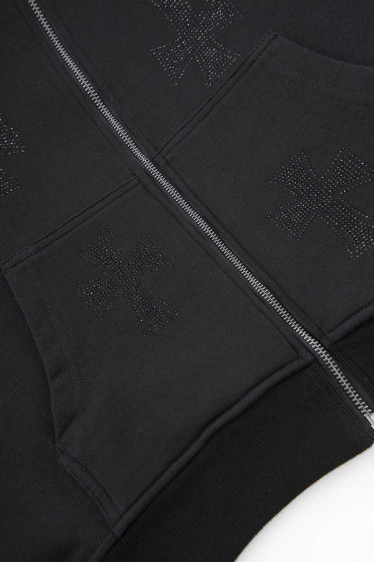 Blackxblack Cross Reversible Zip Hoodie