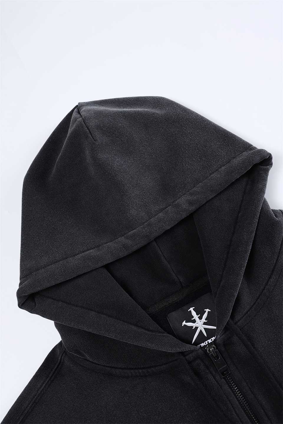 Dagger Patch Zip Hoodie