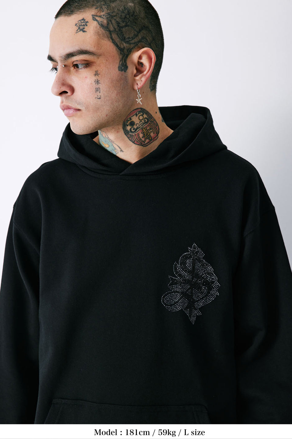 Rhinestone Logo Hoodie