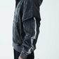 Fire Bones Layered Sleeve Zip Hoodie