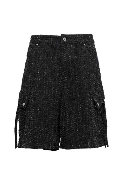 viedit Leopard denim shorts (Black) サイズ1