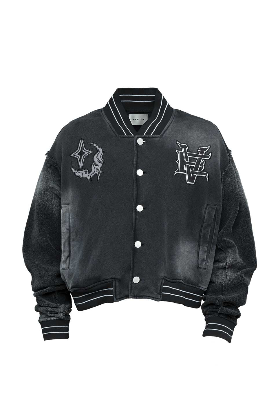 Urban Grunge Sweatshirt Stadium Jacket