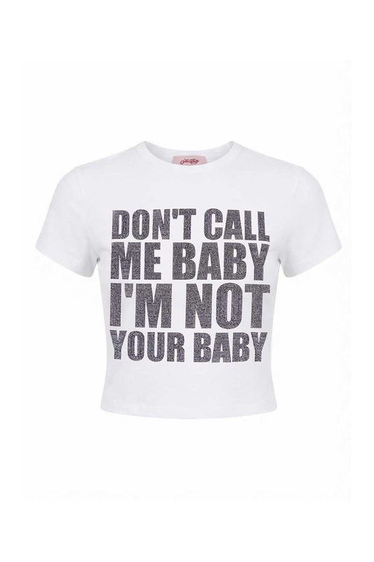 【先行予約販売】I'm Not Your Baby Cropped Tee Women's【4月上旬お届け】