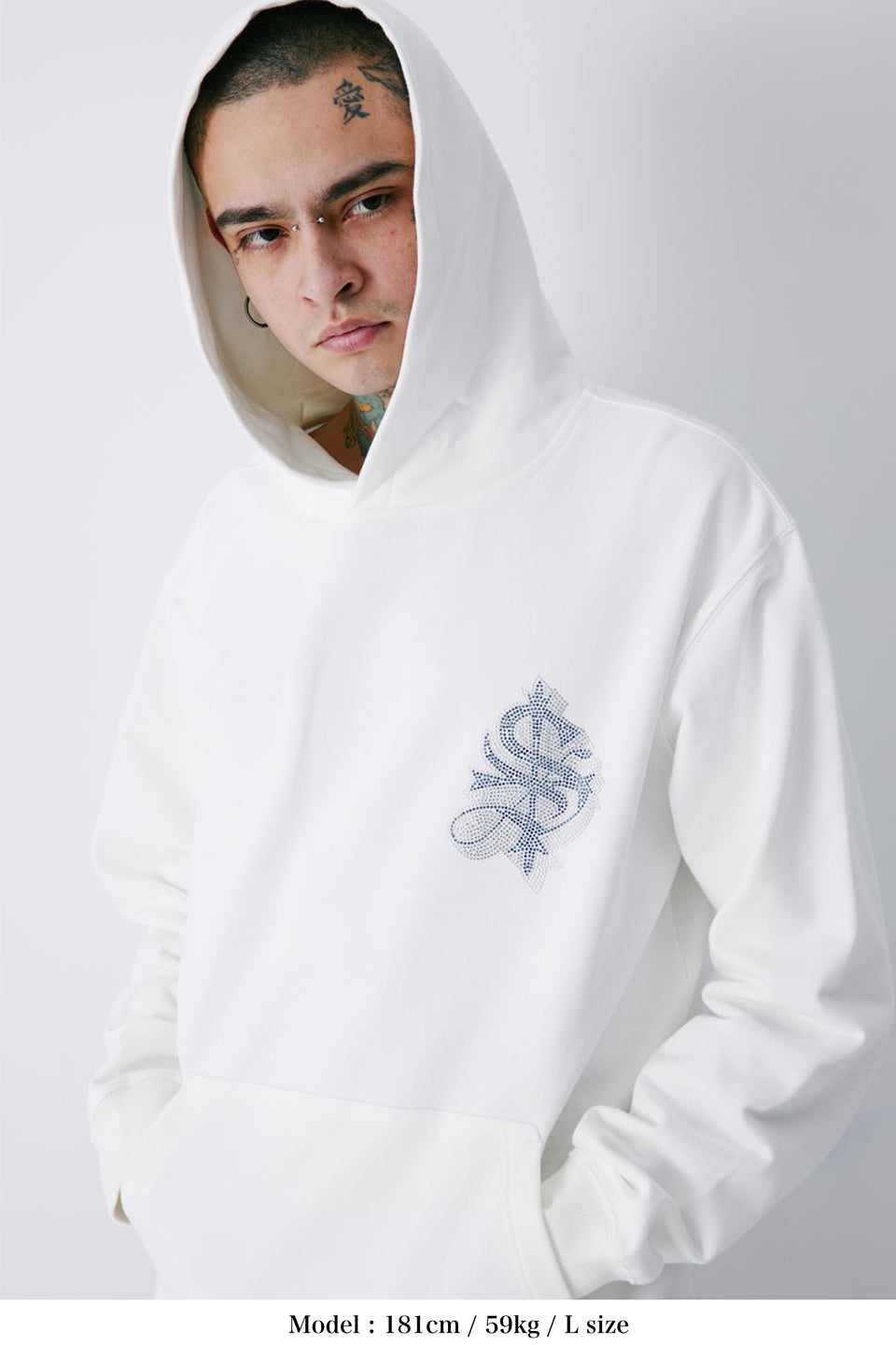 Rhinestone Logo Hoodie