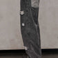 Double Knee Wide Denim Pants