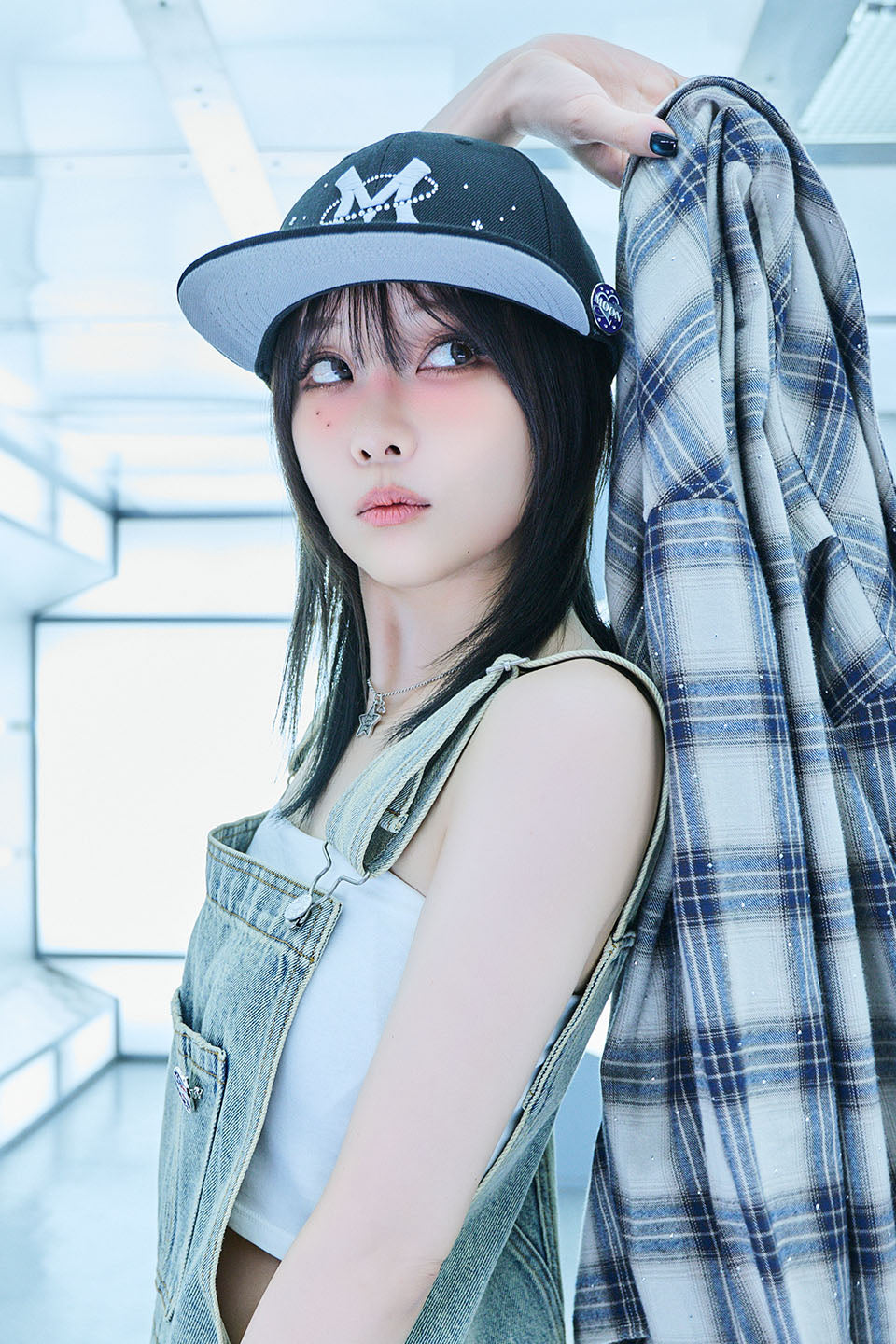 【I don't go to the moon】Moon Rhinestone Baseball Cap