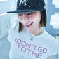 【I don't go to the moon】Moon Rhinestone Baseball Cap