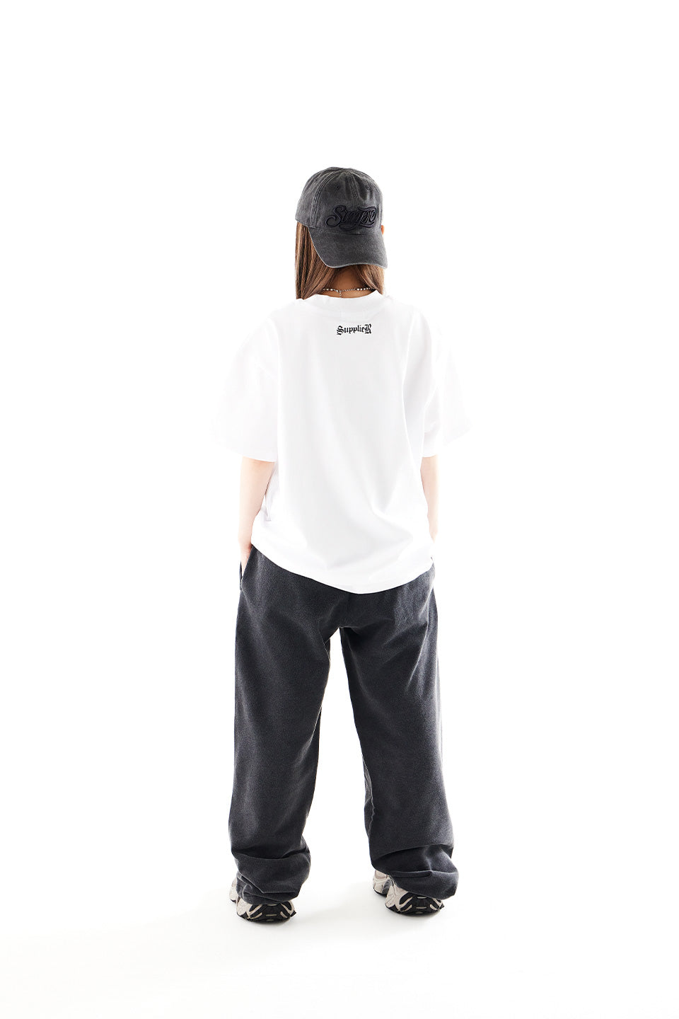 Simple Is Life Logo Sweat Pants / Black