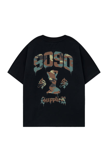 9090 X Supplier Camouflage Sexy Logo Tee