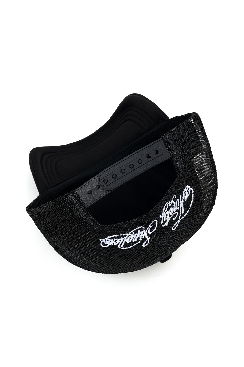9090 X Supplier Cross Leather Patch Mesh Cap