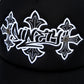 9090 X Supplier Cross Leather Patch Mesh Cap