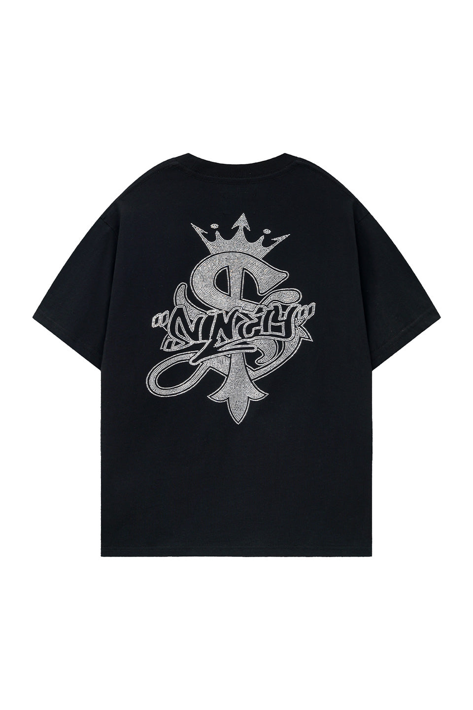 9090 X Supplier Crown Cross Rhinestone Tee