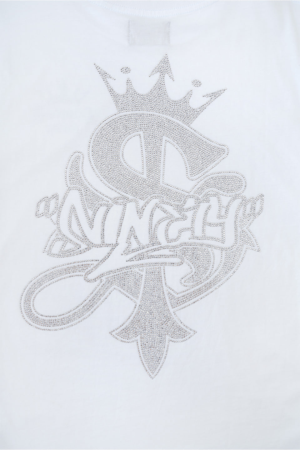 9090 X Supplier Crown Cross Rhinestone Tee
