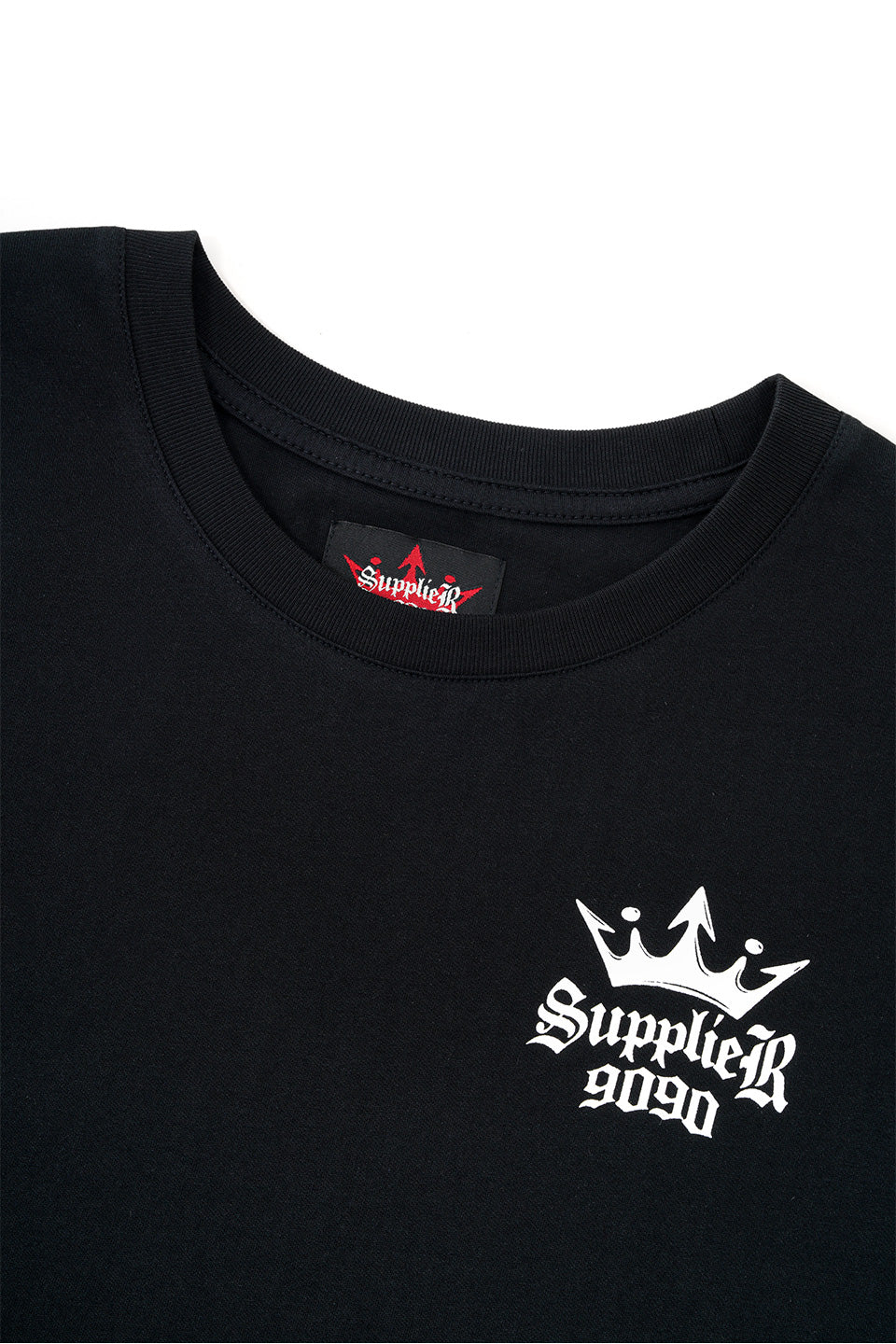 9090 X Supplier Crown Cross Rhinestone Tee