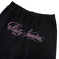 9090 X Supplier Rhinestone Logo Curve Sweat Pants