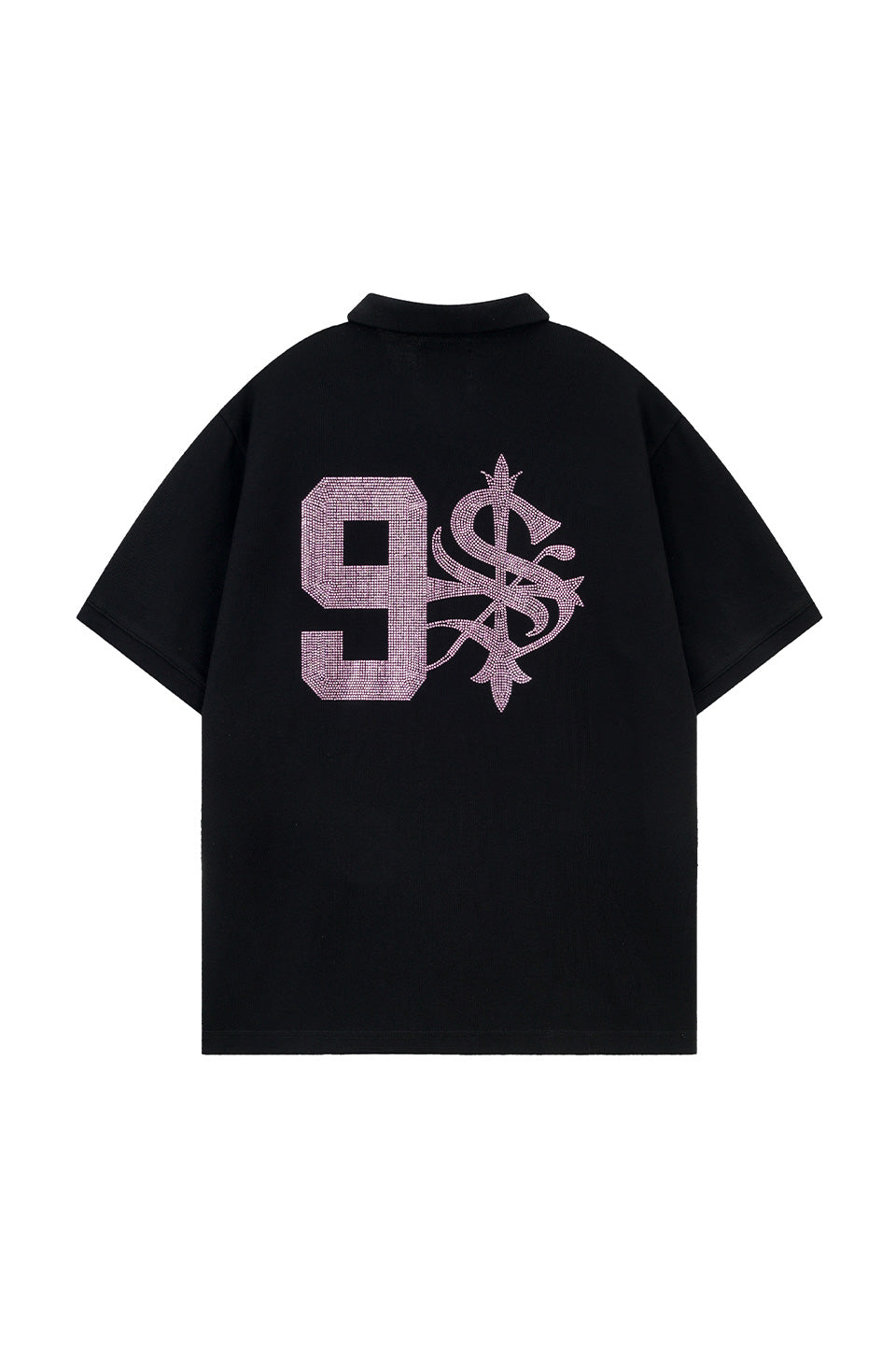 9090 X Supplier Rhinestone Logo Polo Shirt