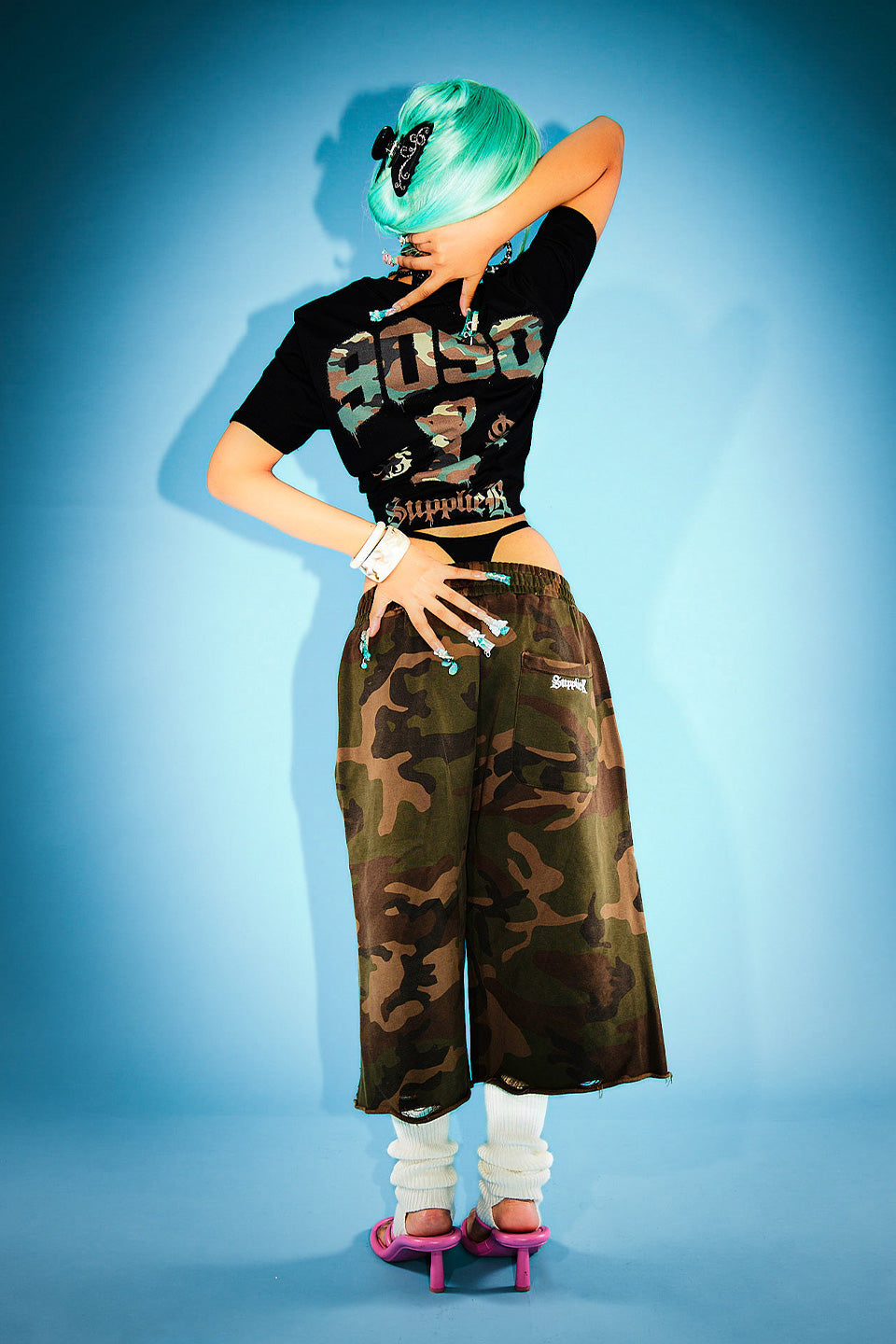 9090 X Supplier Camouflage Sexy Logo Tee