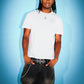 9090 X Supplier Crown Cross Rhinestone Tee
