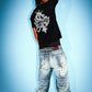 9090 X Supplier Crown Cross Rhinestone Tee