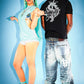 9090 X Supplier Crown Cross Rhinestone Tee