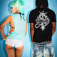 9090 X Supplier Crown Cross Rhinestone Tee