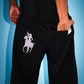 9090 X Supplier Rhinestone Logo Curve Sweat Pants