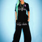 9090 X Supplier Rhinestone Logo Polo Shirt