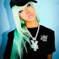 9090 X Supplier Cross Leather Patch Mesh Cap