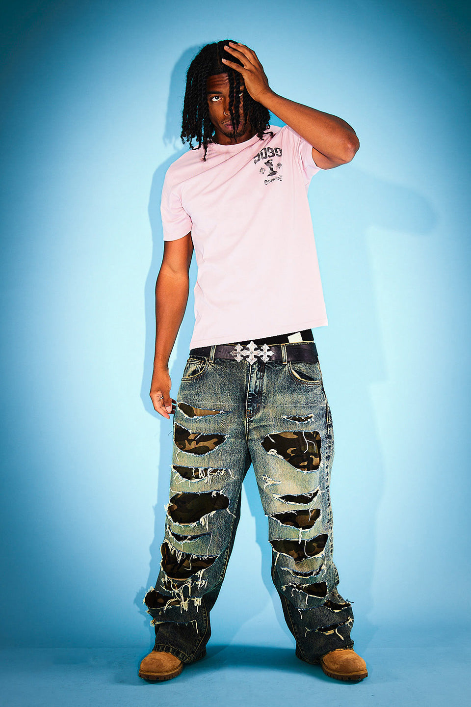 9090 X Supplier Camouflage Sexy Logo Tee
