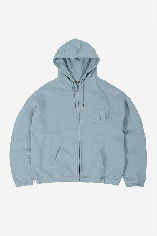 Kingdom Curve Destroy Boxy Zip Hoodie