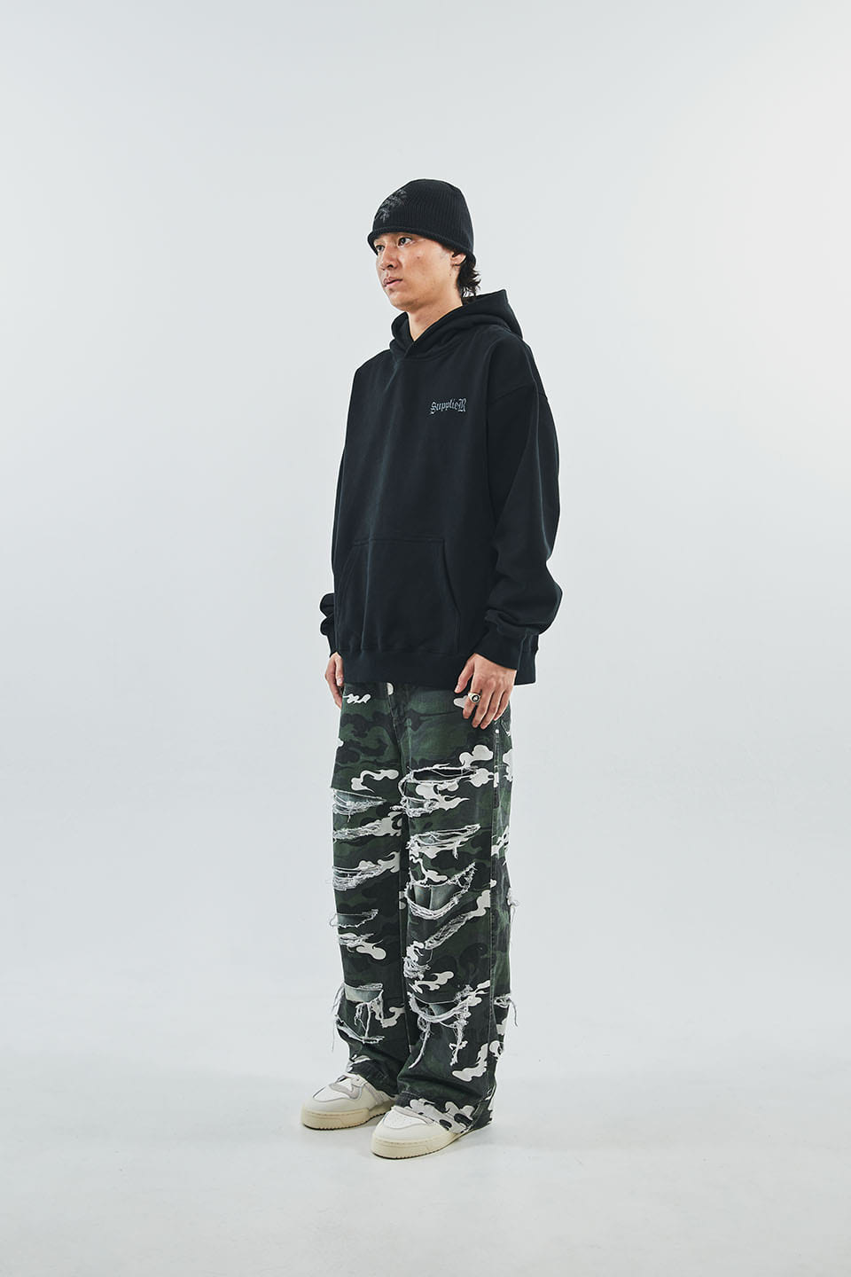 Studs Cross Hoodie